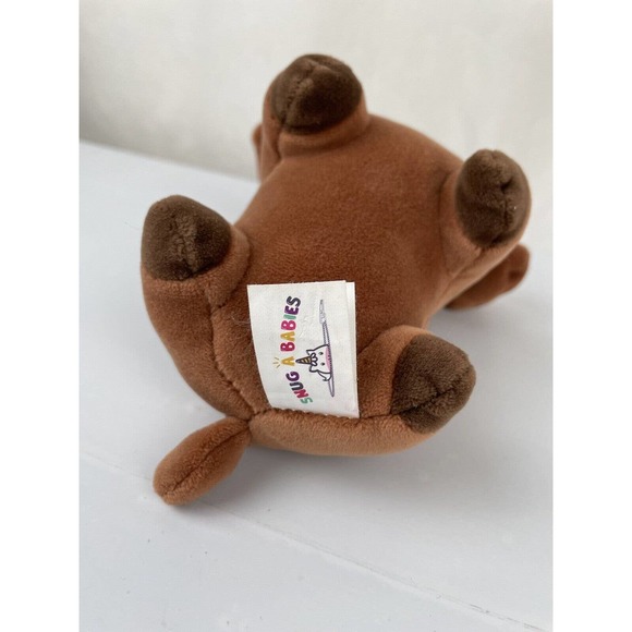 Snug a Babies SOFT Small Brown & Gold Puppy Unicorn plush EXCELLENT CONDITION - Picture 6 of 10